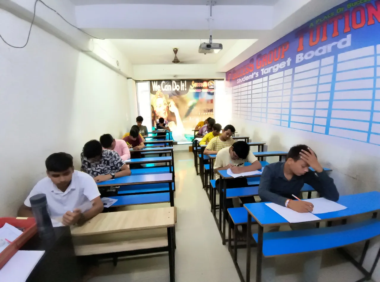 Bright modern classroom interior